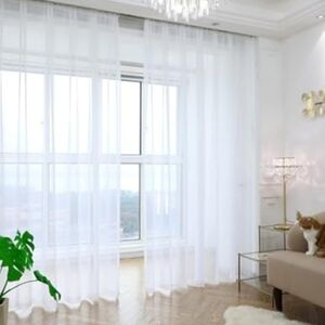IKEA Set of 2 Lill Net Curtains 280cm (110") x 250cm (98")